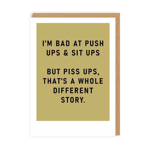 Piss Ups Greeting Card Ohh Deer