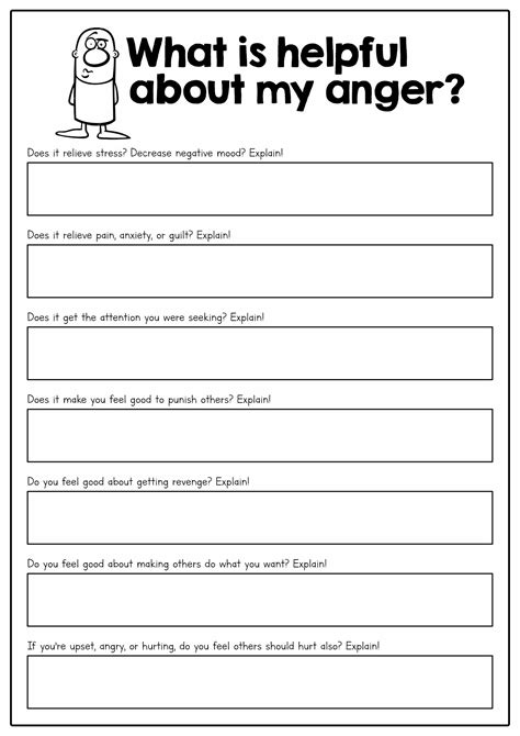 Anger Worksheets For Adults Free Pdf At Worksheeto