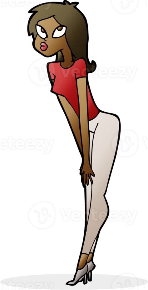 cartoon attractive girl  png