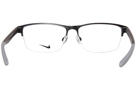 Nike 8153 Eyeglasses Men S Semi Rim Rectangle Shape