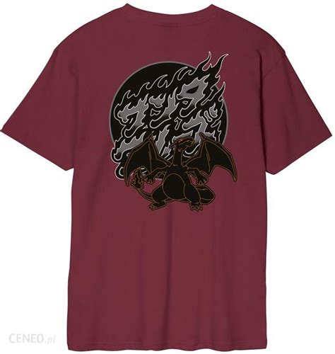 Koszulka Santa Cruz Pokemon Fire Type T Shirt Maroon Maroon