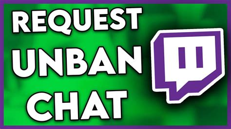 How To Request An Unban On Twitch Chat 2025 YouTube