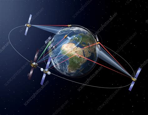 European Data Relay System Illustration Stock Image C