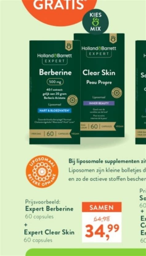 Expert Berberine Expert Clear Skin Aanbieding Bij Holland Barrett