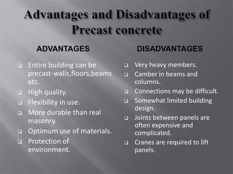 Pre Cast Vs Cast In Situ Concrete Ppt