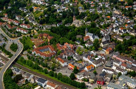 Fröndenberg Ruhr aus der Vogelperspektive Ortsansicht in Fröndenberg