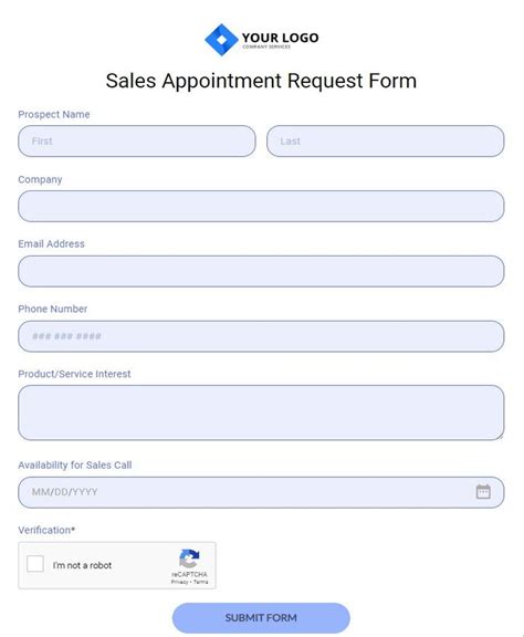 Free Online Appointment Form Templates 123formbuilder