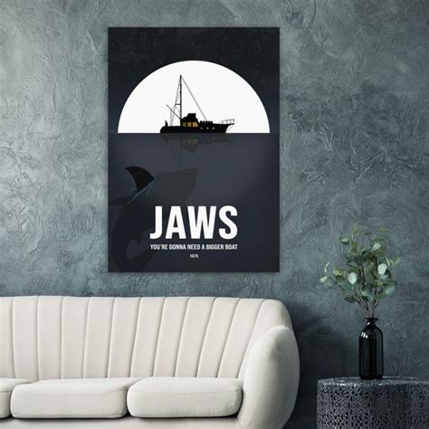 Jaws Poster Jaws Poster Print Jaws Movie Poster Minimalist - Etsy