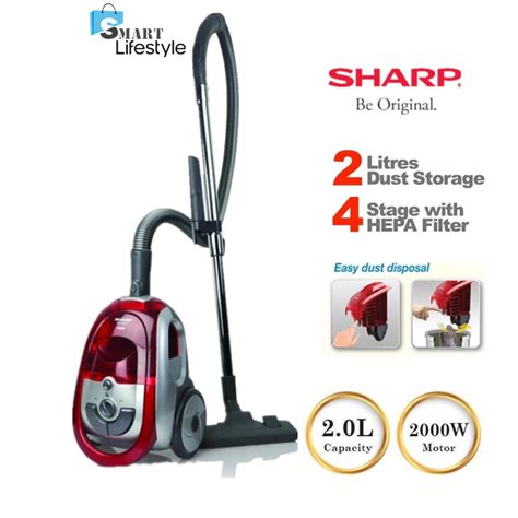 Sharp Bagless Vacuum Cleaner 2000W ECLS20R Shopee Malaysia