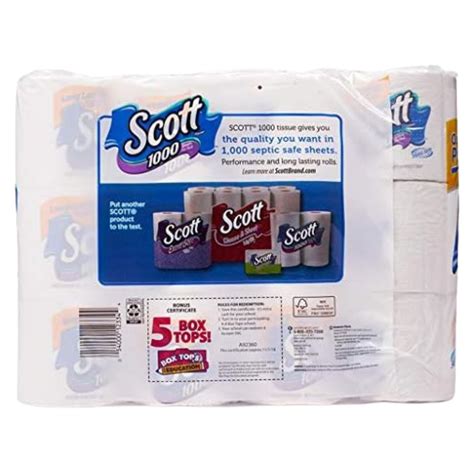 Scott 1000 Sheets Per Roll Toilet Paper 36 Rolls Bath Tissue