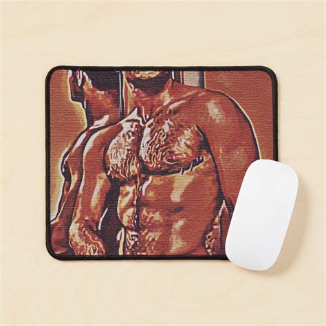 Hot Naked Hairy Man Holding A Towel Hairy Men Male Erotic Nude Male Nude Mouse Pad By Male