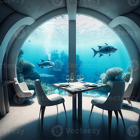 underwater sea restaurant concept. 22972830 Stock Photo at Vecteezy