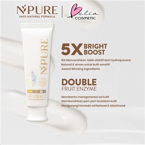 Jual Belia Npure Licorice Series Brightening The Light Cleanser