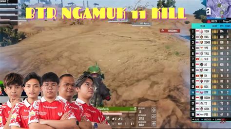 BTR AGRESIF 11 KILL DI MIRAMAR PMSL Week 1 Day 4 Match 5 YouTube