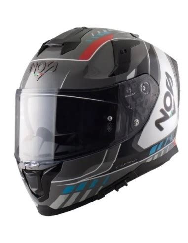 Casco Moto Nos Ns Mig Red Blue