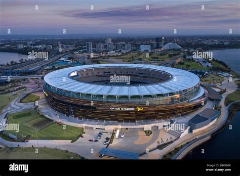 Perth Australia November 5th 2019 Aerial View Of The Optus Stadium