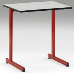 Table scolaire Eco 4 pieds NF 70x50 cm mélaminé chant ABS T4 à T6