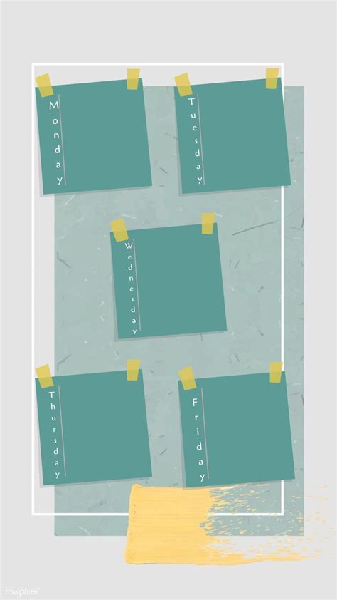 Paper Background Design with Yellow Stickers