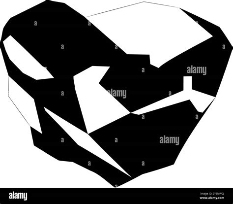 Shape Of Natural Rough Diamond Vector Illustration Of Uncut Diamond