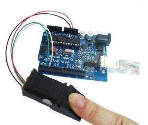 Módulo de Lector Huella Dactilar Arduino Raspberry AS608 SKU 509G1a