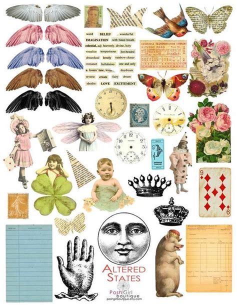 Vintage Stickers Printable