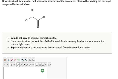 Solved Draw Structural Formulas For Both Resonance Chegg