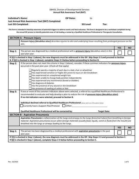 Virginia Annual Risk Awareness Tool Rat Fill Out Sign Online And