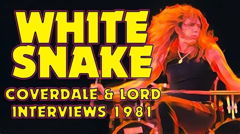 Whitesnake Tommy Vance Interviews David Coverdale Jon Lord In