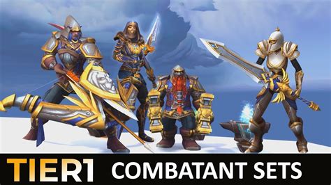 Alliance Warfront Sets Battle For Azeroth Combatant Sets Youtube