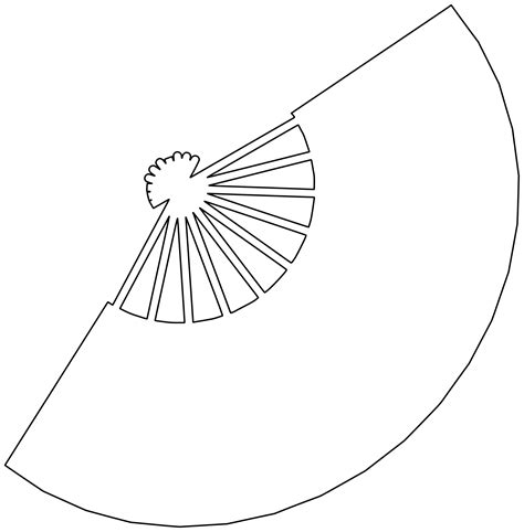 shape  fan  printable papercraft templates