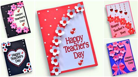 5 Easy And Beautiful Teachers Day Card Make Teacher S Day Card Easy Teachers Day T Card