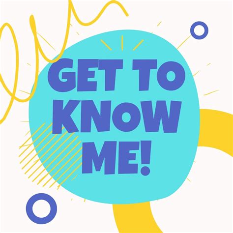 Free Get To Know Me  Template To Edit Online