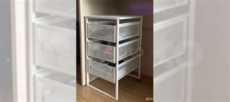 Тумба белая с ящиками на колесиках. леннарт икеа купить в Кемерово ...