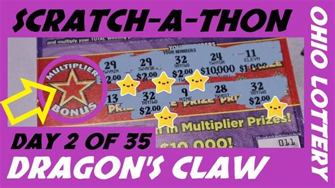 DAY TWO OHIO LOTTERY INSTANT SCRATCH OFF A THON TUESDAY 2 X 20