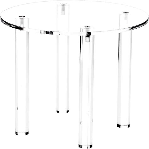 Plymor Clear Acrylic Round 4 Leg Display Riser 8 H X 8 W Oriental Trading