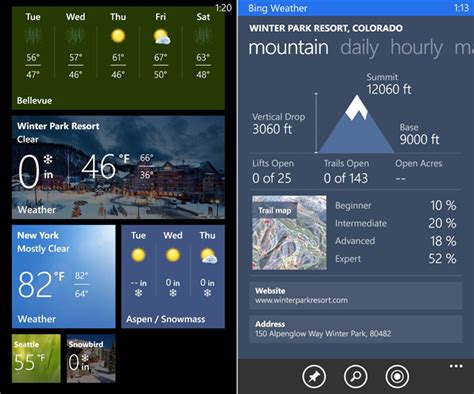 Bing Weather For Windows Phone 8 Updated With Better Live Tiles Info