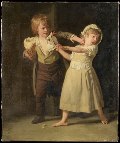 Sc Ne De Mis Re Deux Enfants Se Disputant Un Morceau De Pain Louvre