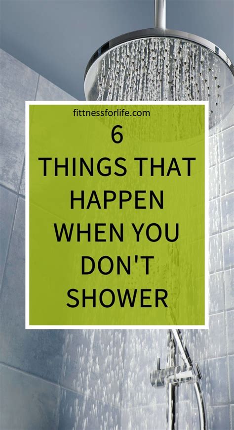 6 Things That Happen When You Dont Shower Fittness For Life Herbal