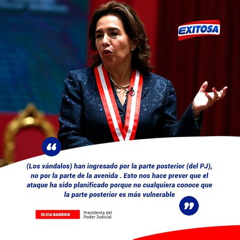 Exitosa Noticias On Twitter 🔴🔵 La Presidenta Del Poder Judicial