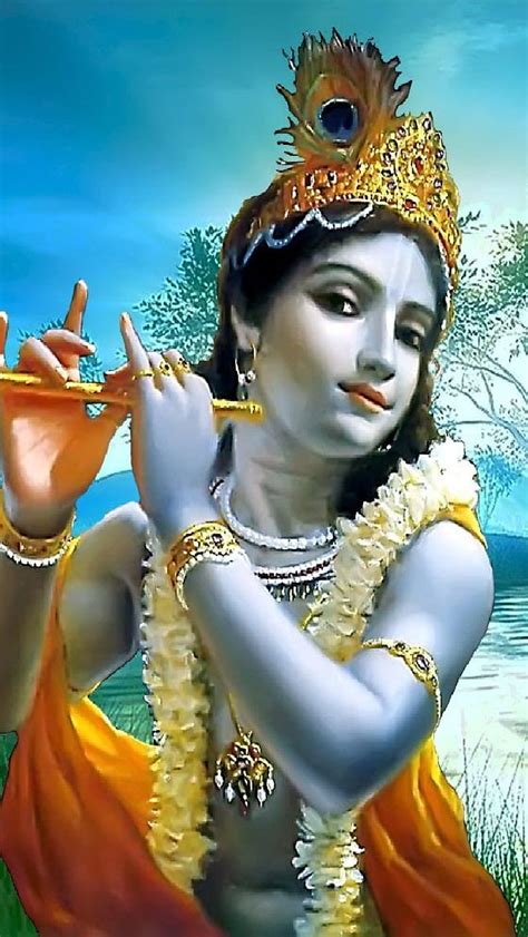 Lord Krishna Flute Lord Krishna Riligious Hindu God Bhakti