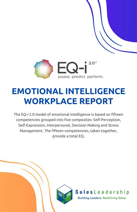 Powerful EQi2 0 Emotional Intelligence Assessment For Sales Professionals