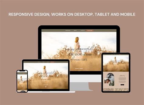 Canva Website Template For Photographers Canva Website Etsy Australia