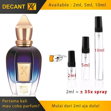 Jual Decant Xerjoff More Than Words Edp 2ml 5ml 10ml Shopee Indonesia