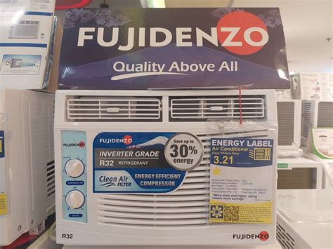 FUJIDENZO WINDOW TYPE REMOTE MANUAL PORTABLE NON INVERTER FULL DC