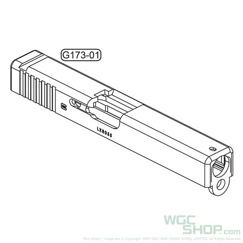 Ghk Original Parts Glock G17 Gen3 Steel Slide For Gbb Airsoft G173