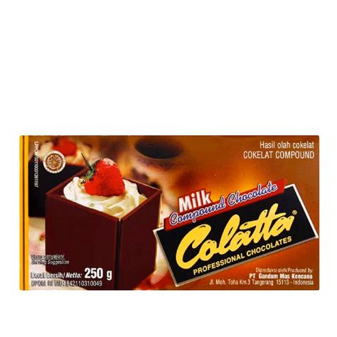 Jual Colatta Compound Chocolate Milk Gr Shopee Indonesia