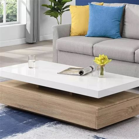 Table Basse Blanc Ch Ne Cm Movahome Ma