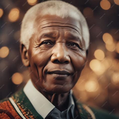 Premium Ai Image Nelson Mandela Portrait Picture