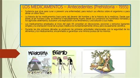 Los Medicamentos Y Su Historia PPT