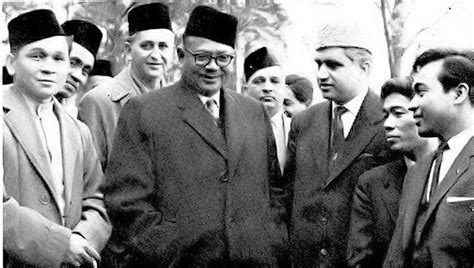 Prime Minister Of Malaysia Tunku Abdur Rahman At Id Ul Fitr March 1961